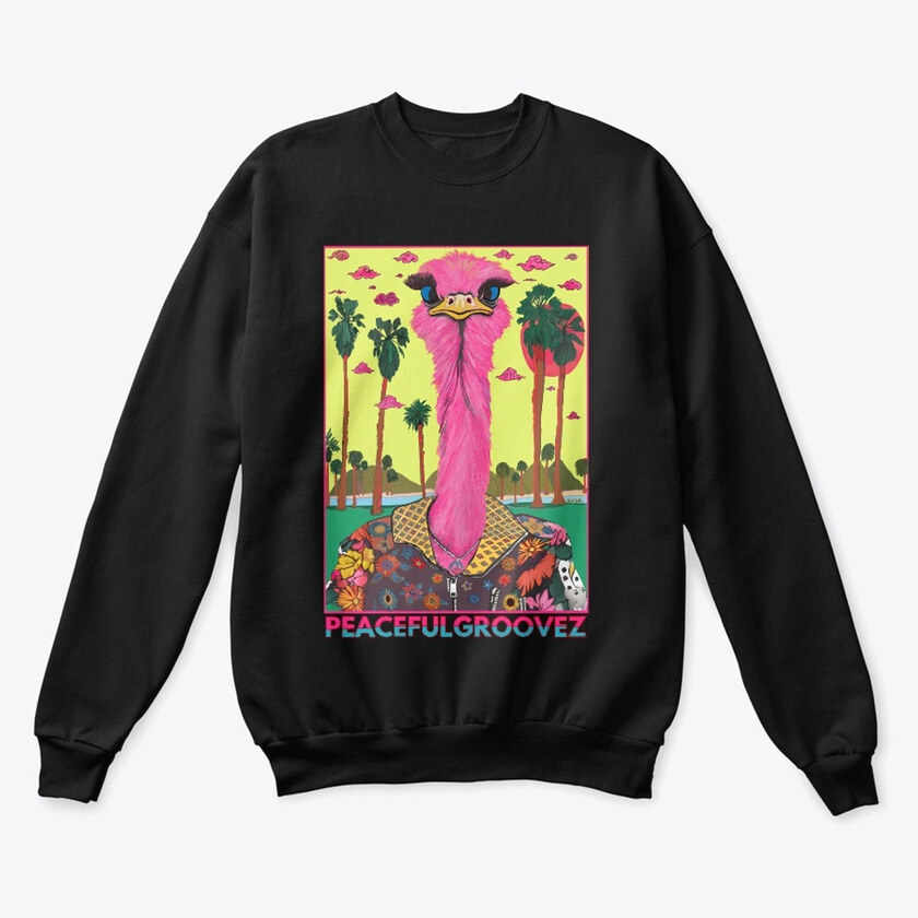 Ostrich Groove — Sweatshirt · PeacefulGroovez